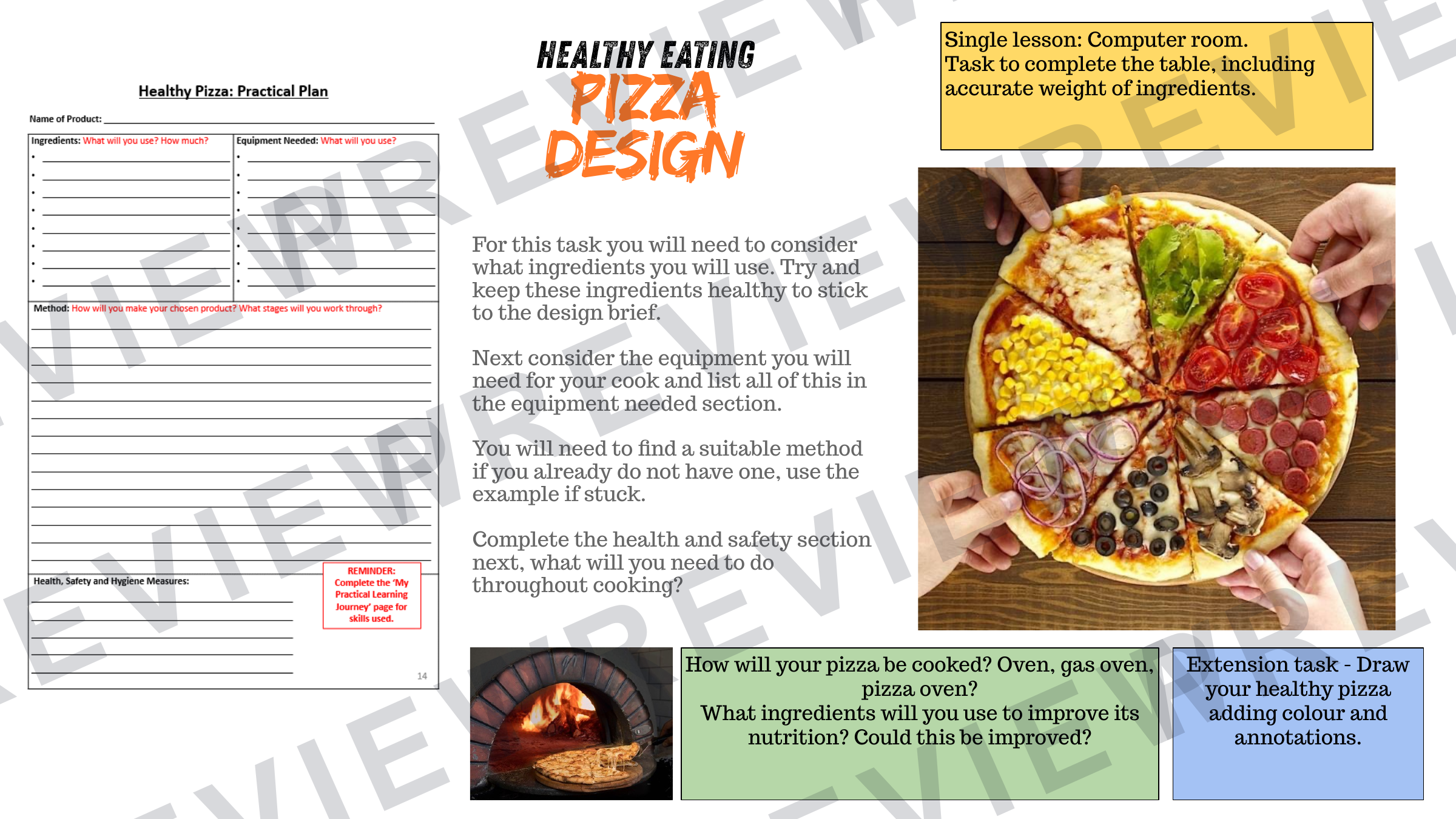 Year 7 healthy eating project part 2 powerpoint   preview page 9