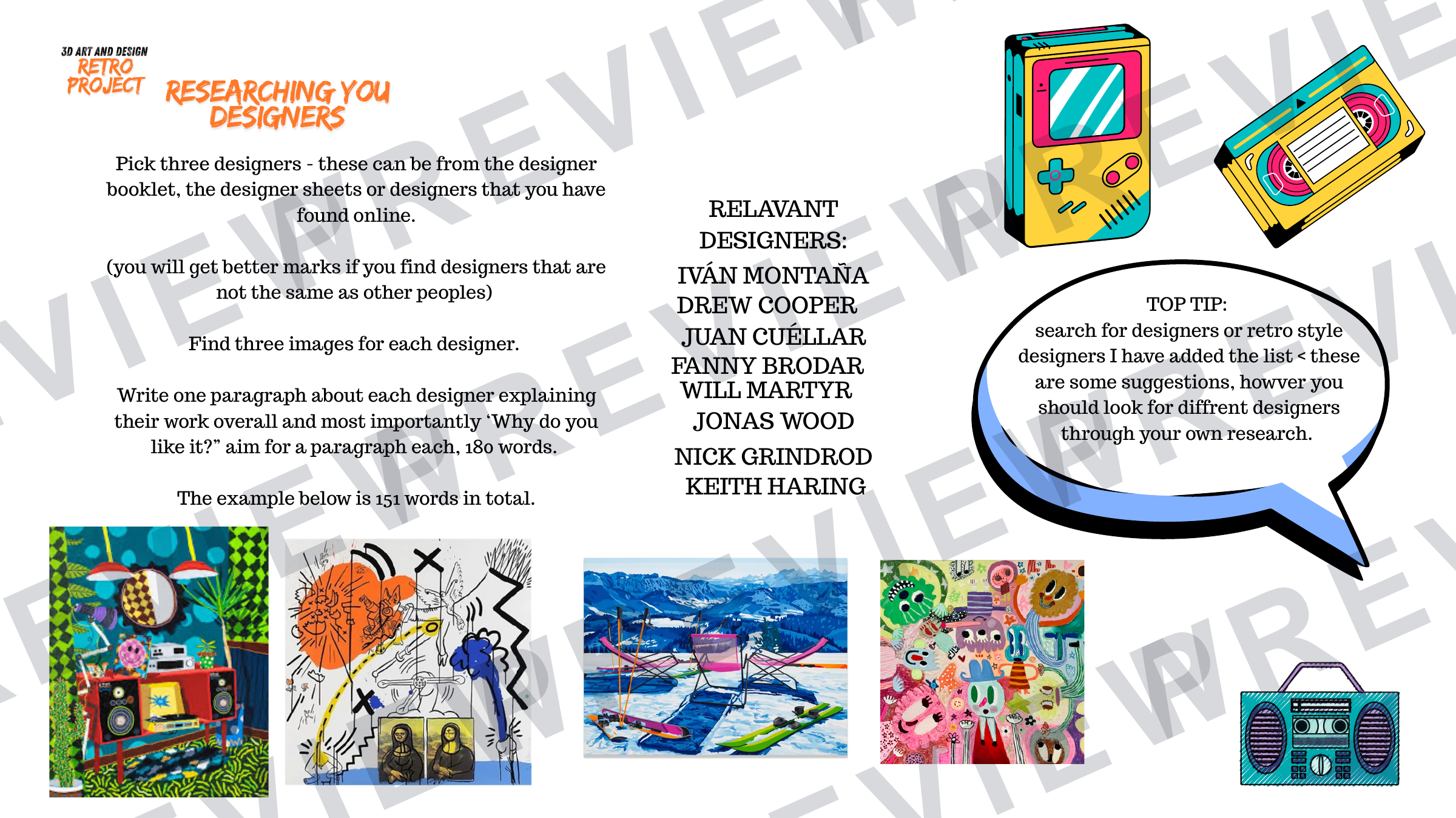 Brilliantly retro 3D KS4 mini project  preview page 6