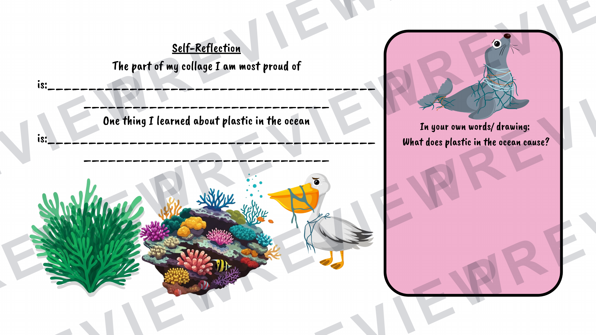 ks2 plastics in the ocean make project  preview page 10
