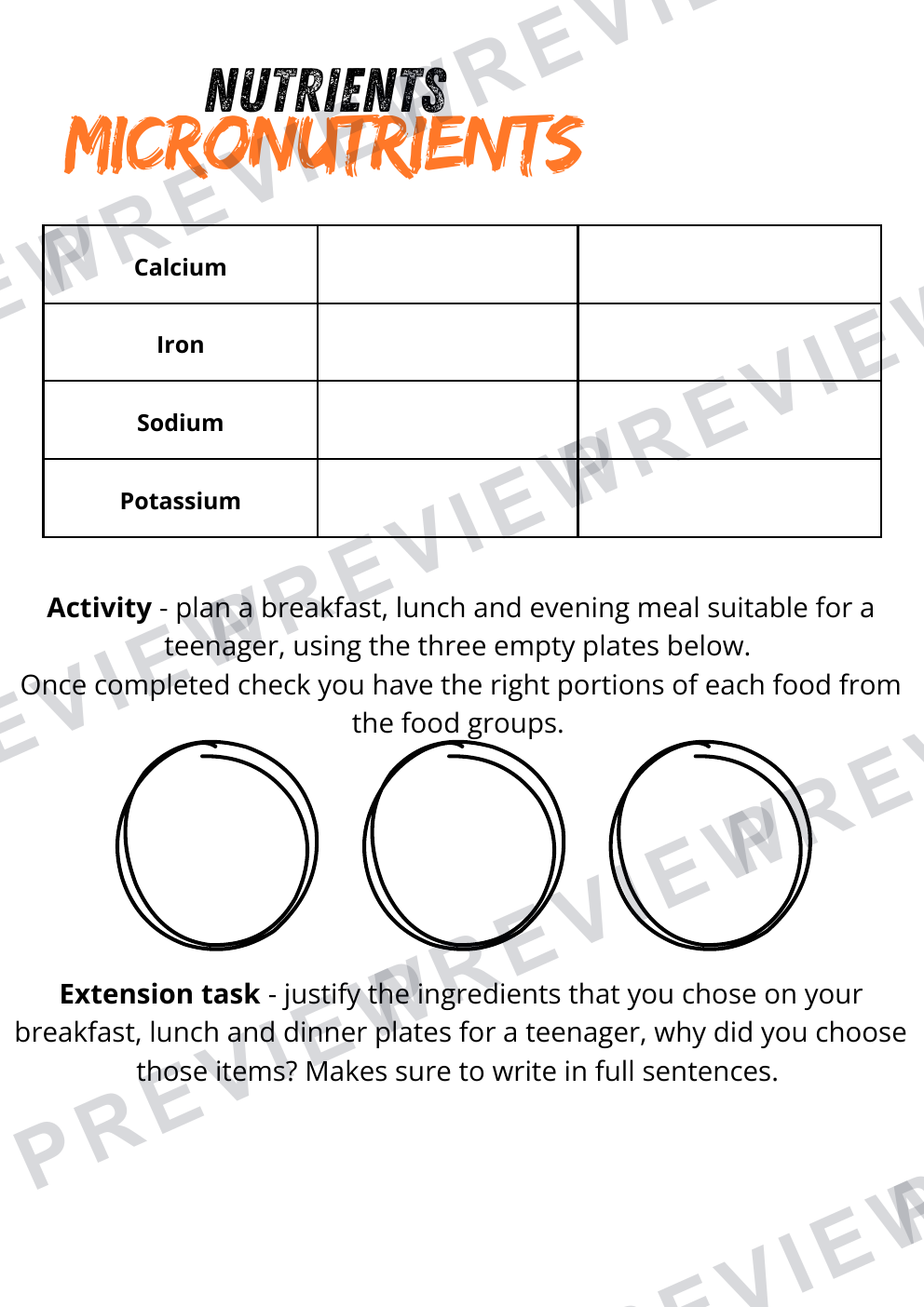 Food technology international cuisine workbook year 8  preview page 6