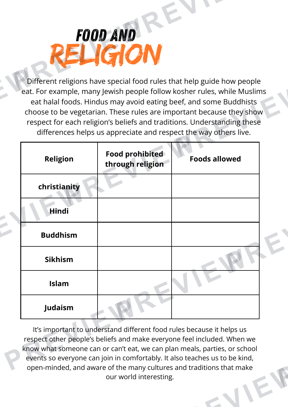 Food technology international cuisine workbook year 8  preview page 9