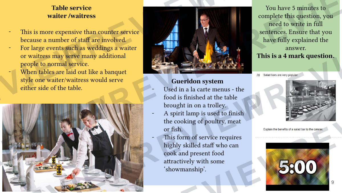Hospitality and catering lessons 14-15  preview page 9