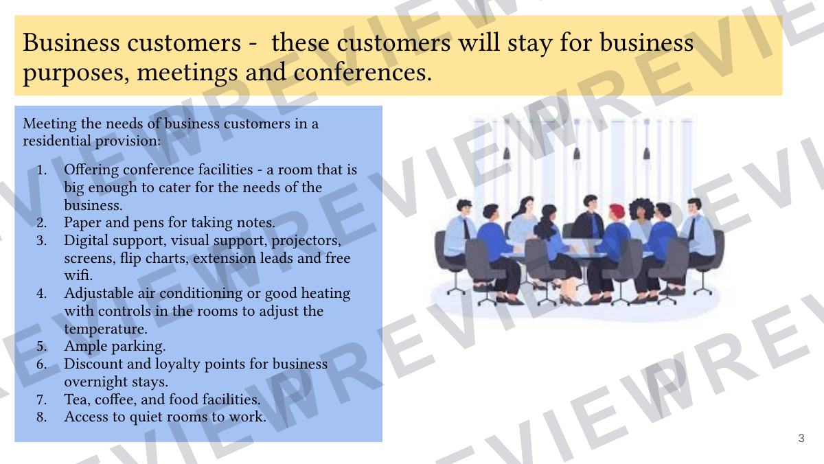 Hospitality and catering lesson 3  preview page 3