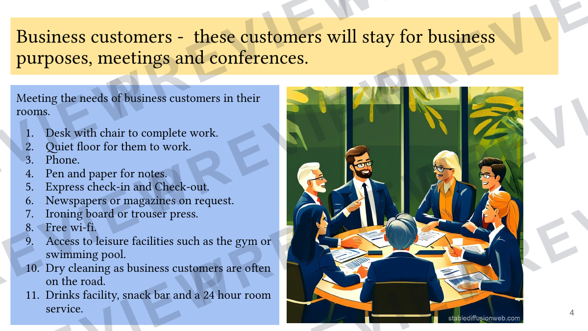 Hospitality and catering lesson 3  preview page 4