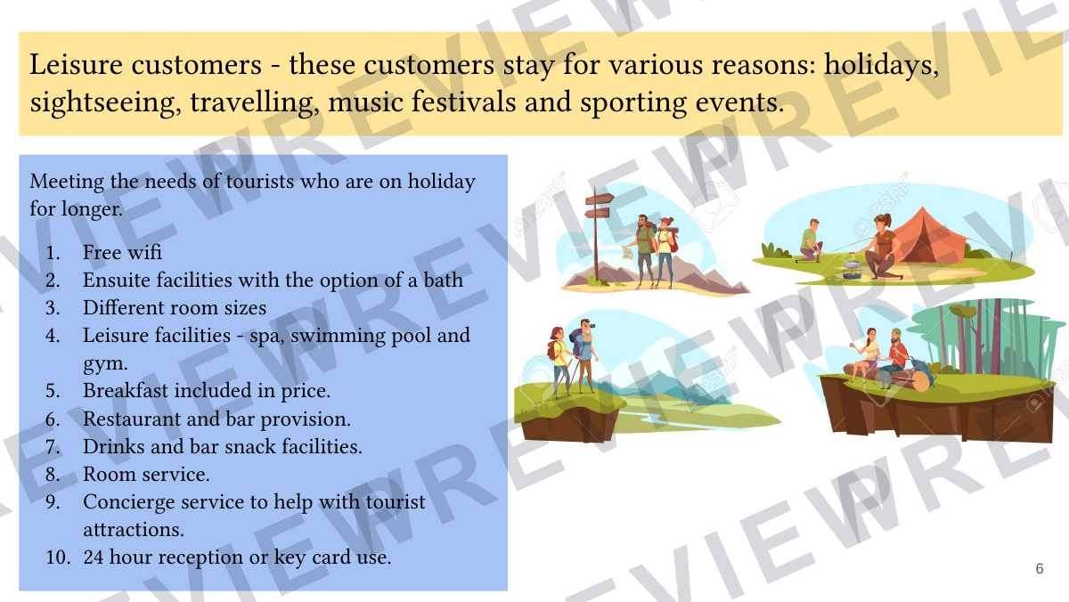 Hospitality and catering lesson 3  preview page 6