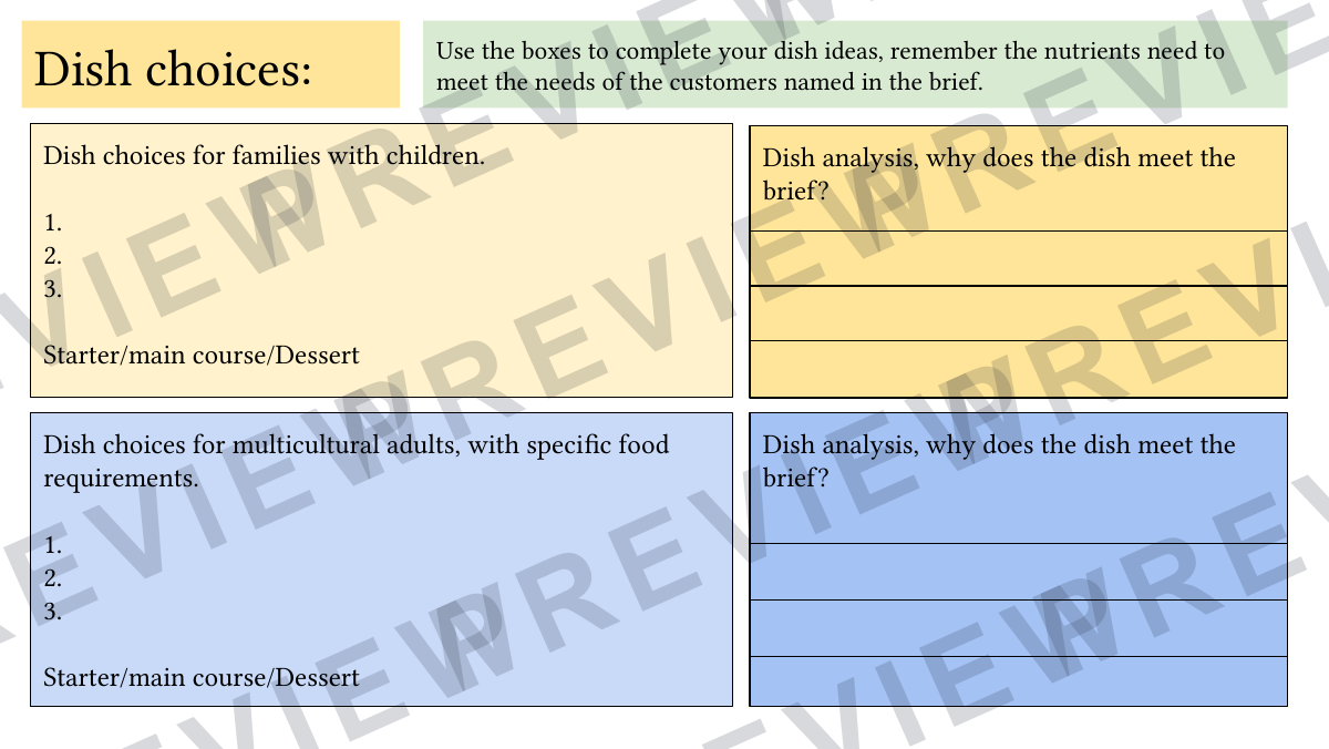 Hospitality and catering "flip flops" NEA booklet  preview page 5