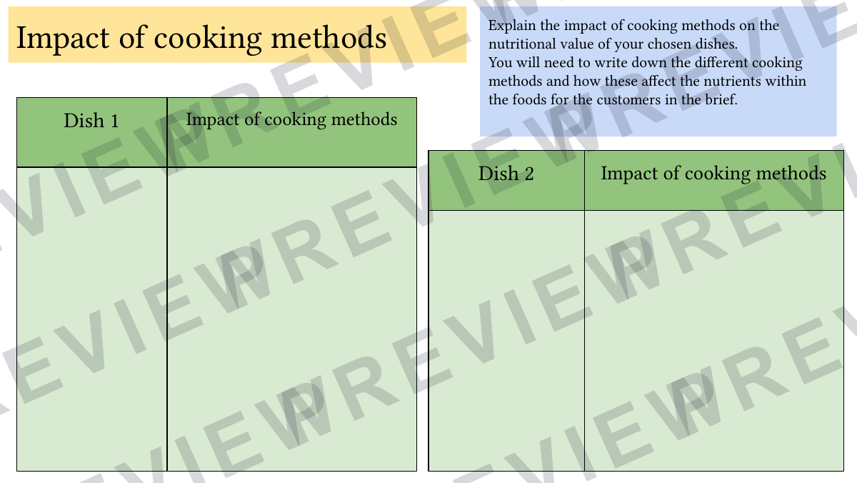 Hospitality and catering "flip flops" NEA booklet  preview page 7