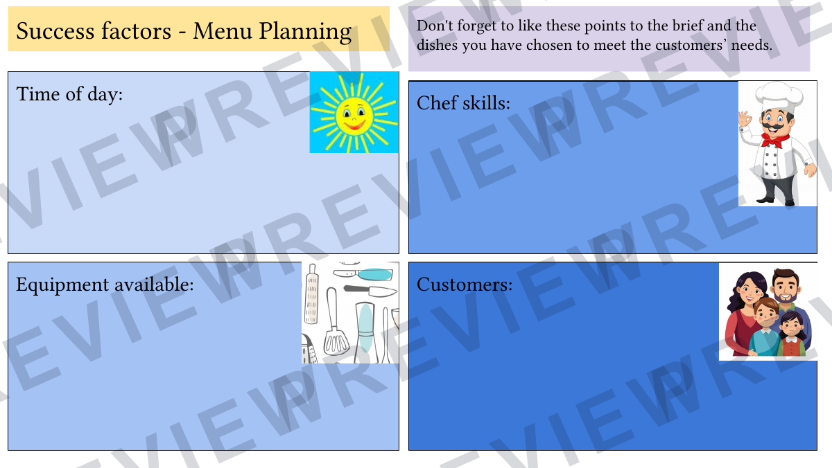 Hospitality and catering "flip flops" NEA booklet  preview page 9