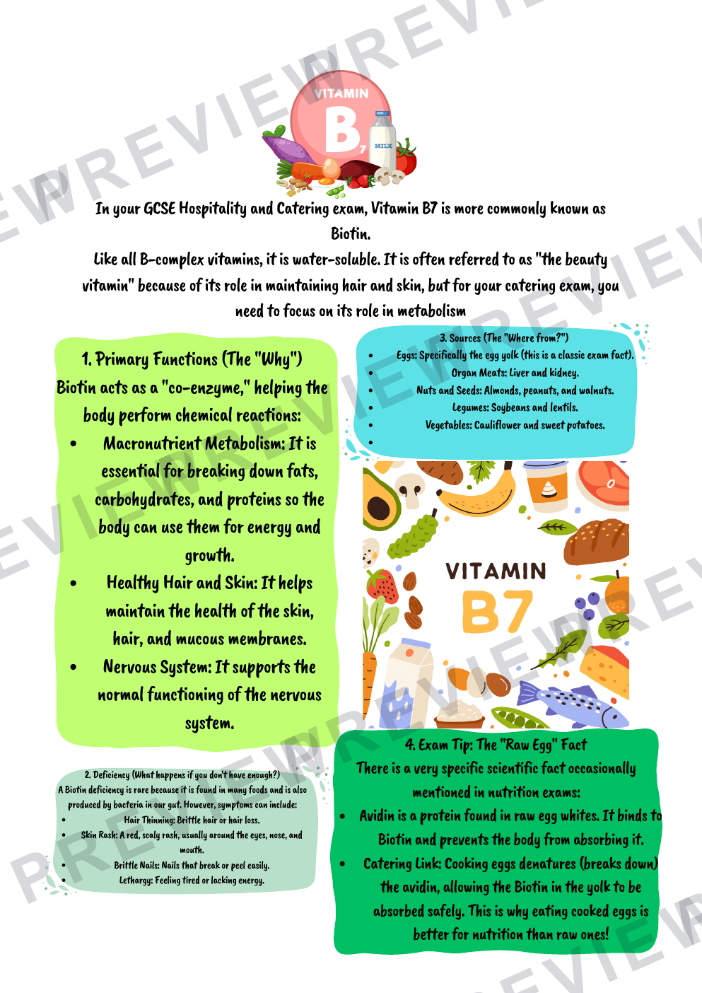 Hospitality nutrients information booklet - with questions  preview page 10
