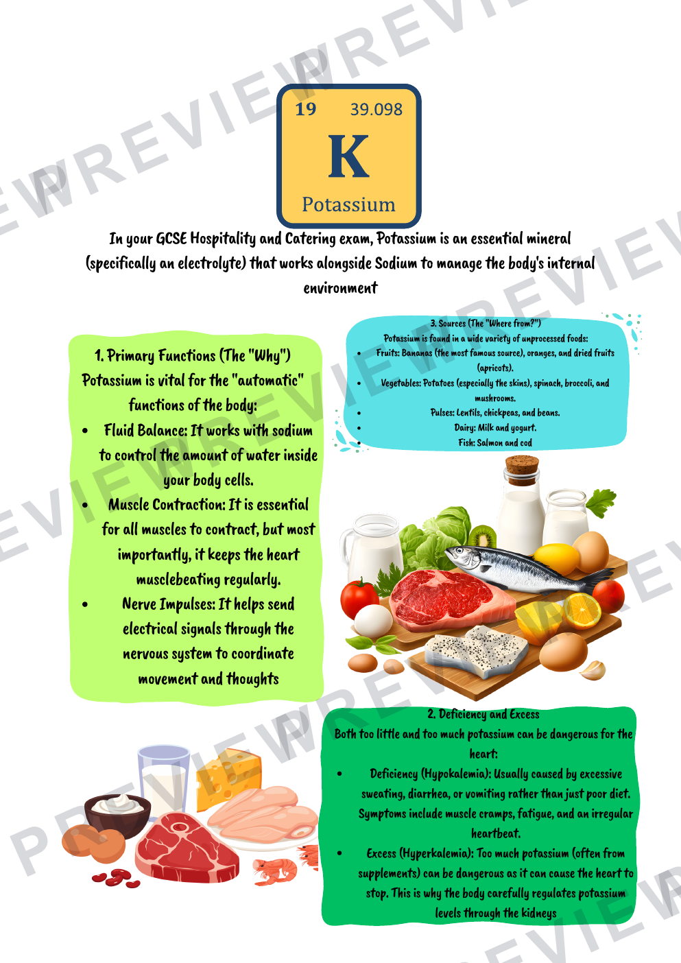 Hospitality nutrients information booklet - with questions  preview page 14