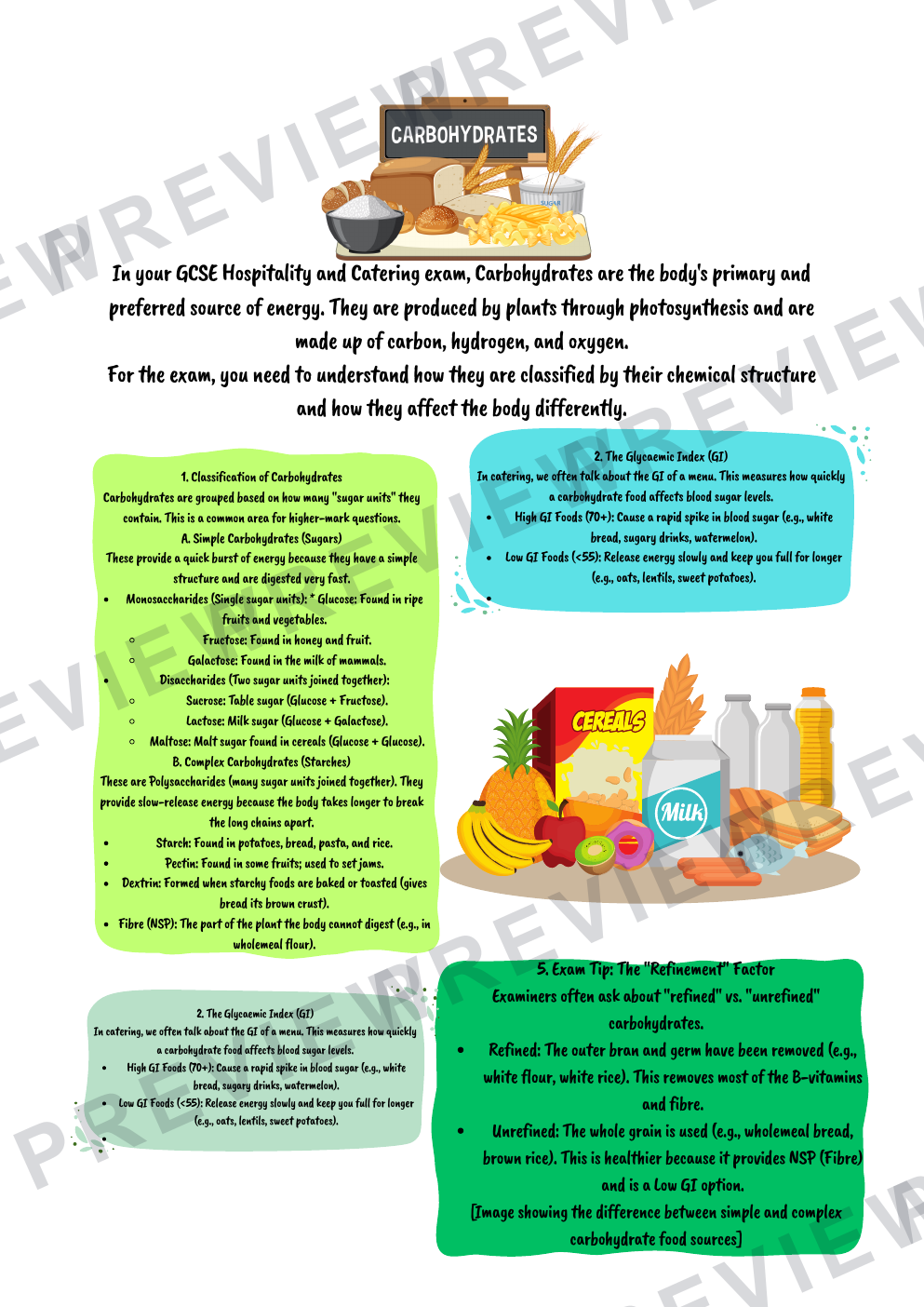 Hospitality nutrients information booklet - with questions  preview page 17