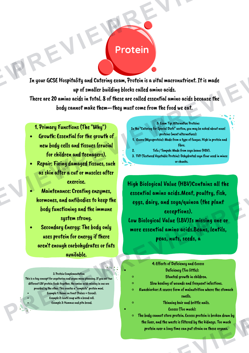 Hospitality nutrients information booklet - with questions  preview page 18
