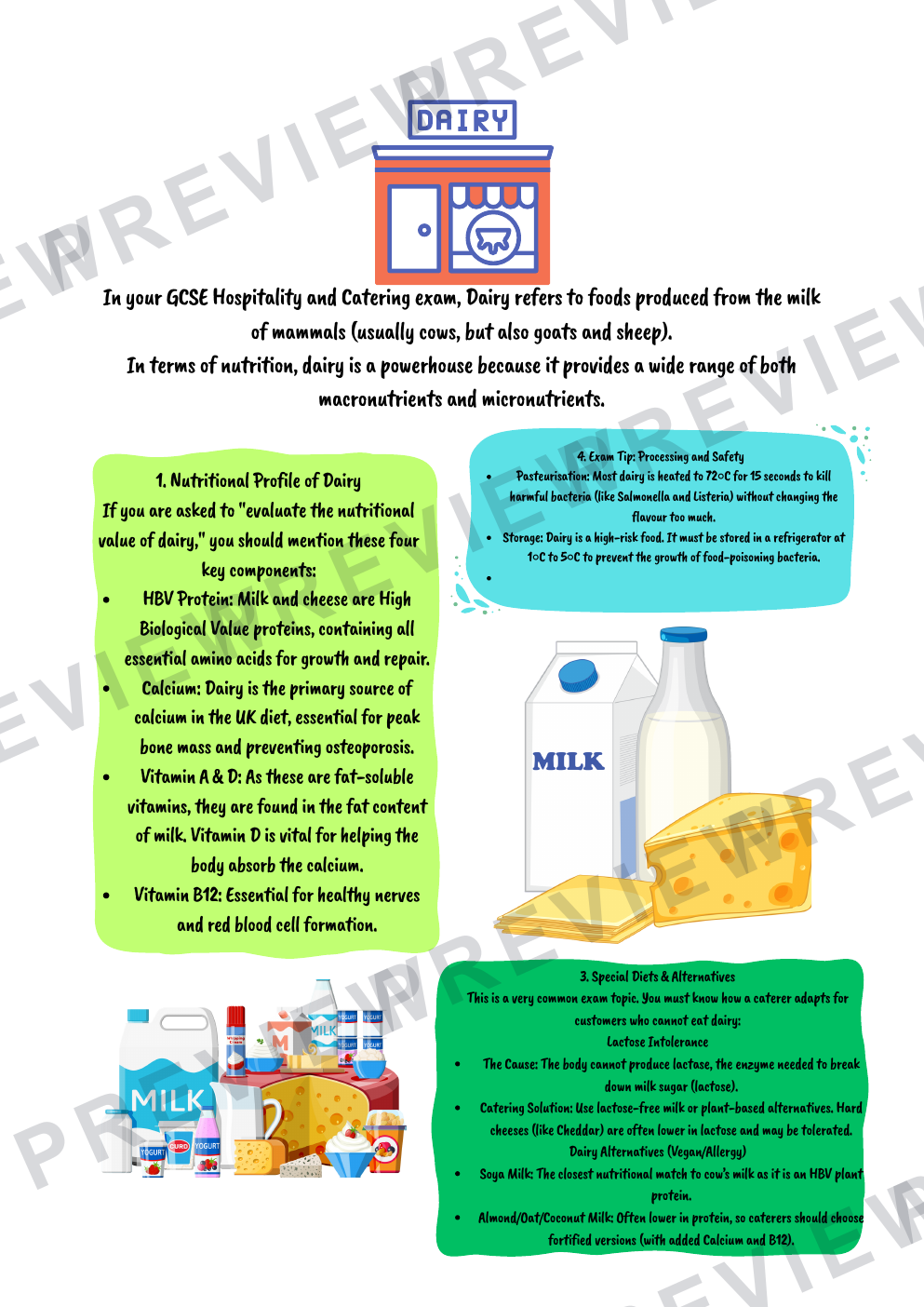 Hospitality nutrients information booklet - with questions  preview page 19