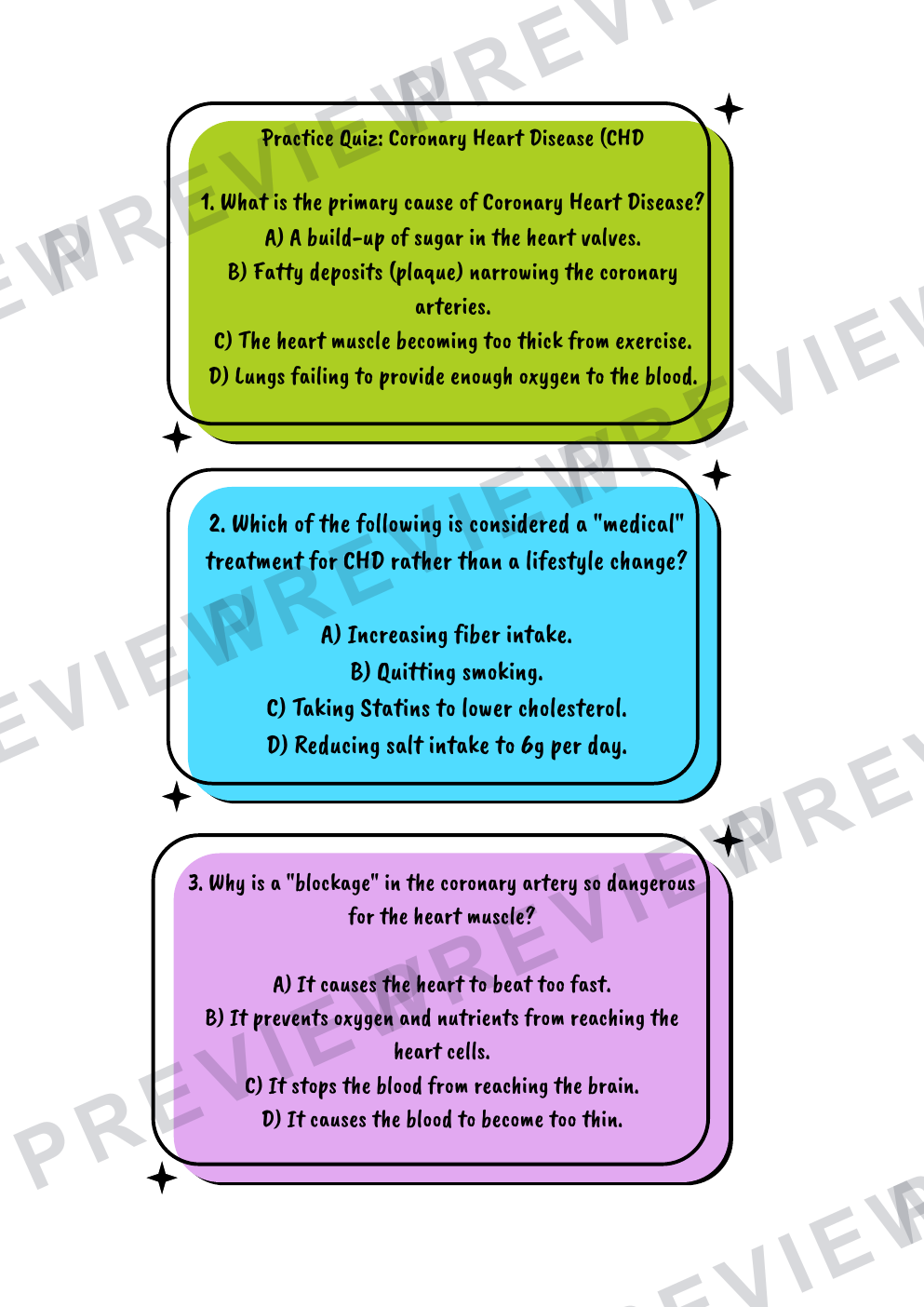 Hospitality nutrients information booklet - with questions  preview page 26