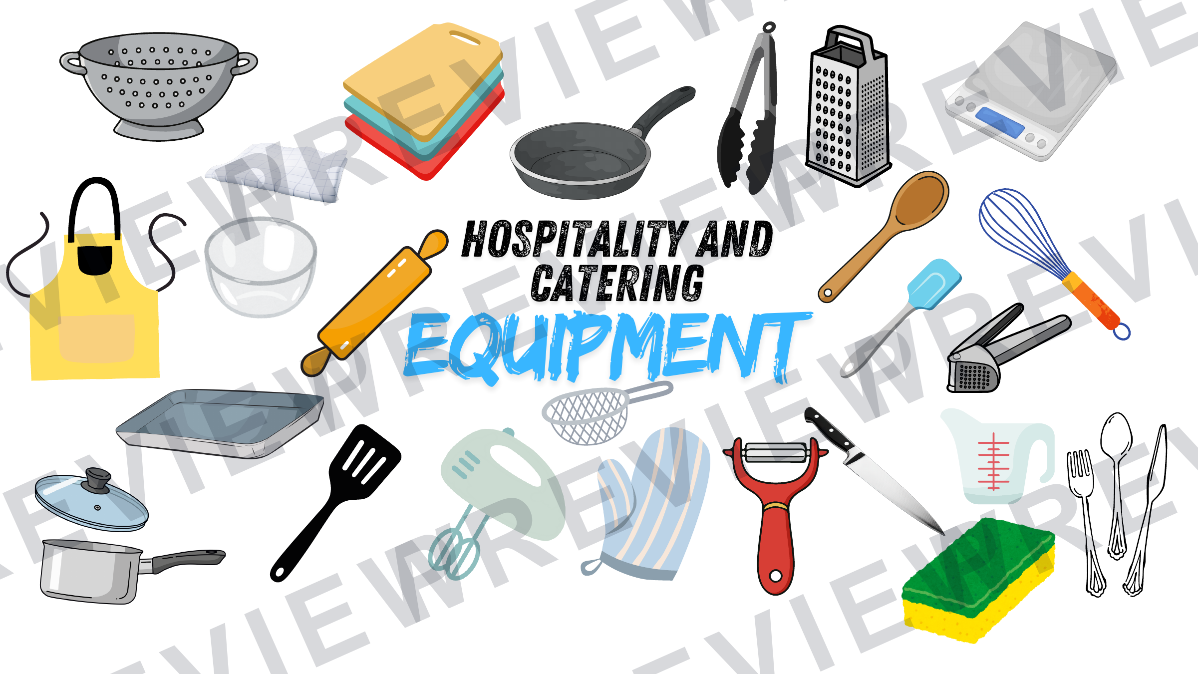 Equipment game for KS3 Hospitality round  preview page 1