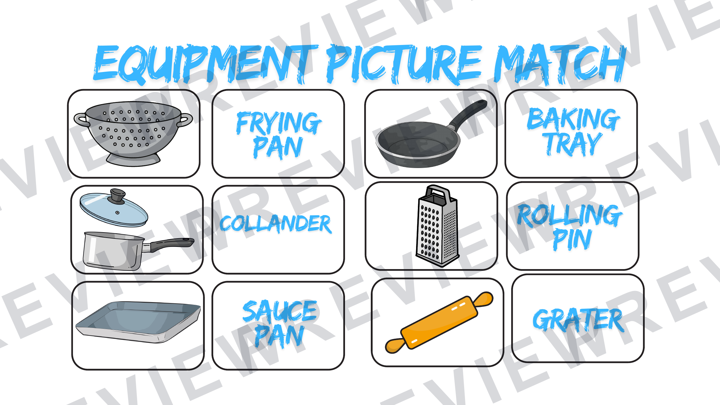 Equipment game for KS3 Hospitality round  preview page 2