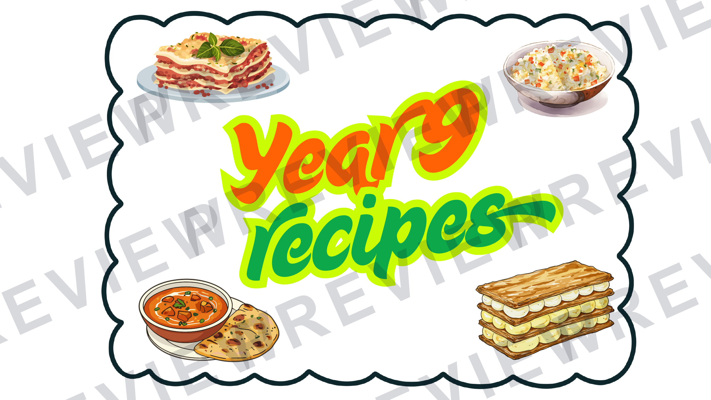 Year 9 recipe book for term rotation skill building preview page 1