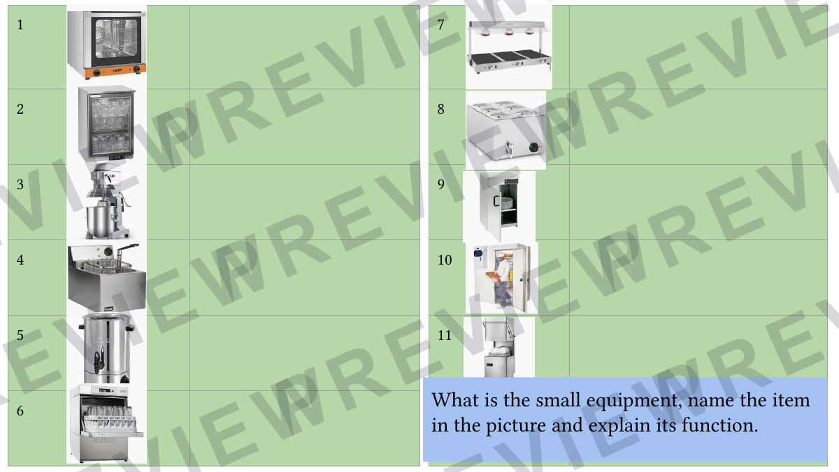 Hospitality and catering lesson 2  preview page 7