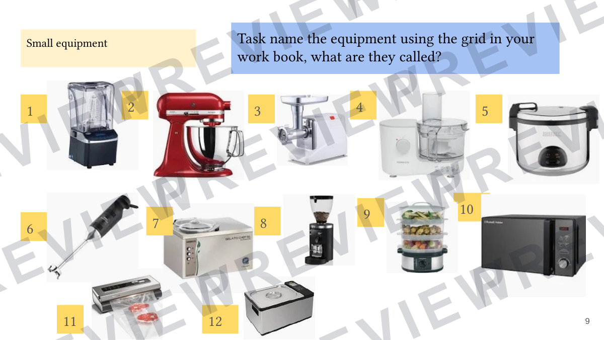 Hospitality and catering lesson 2  preview page 9