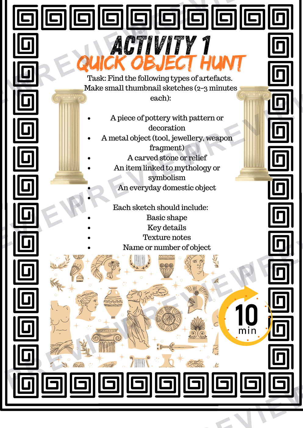3D design Roman palace trip pack for KS3/4  preview page 3