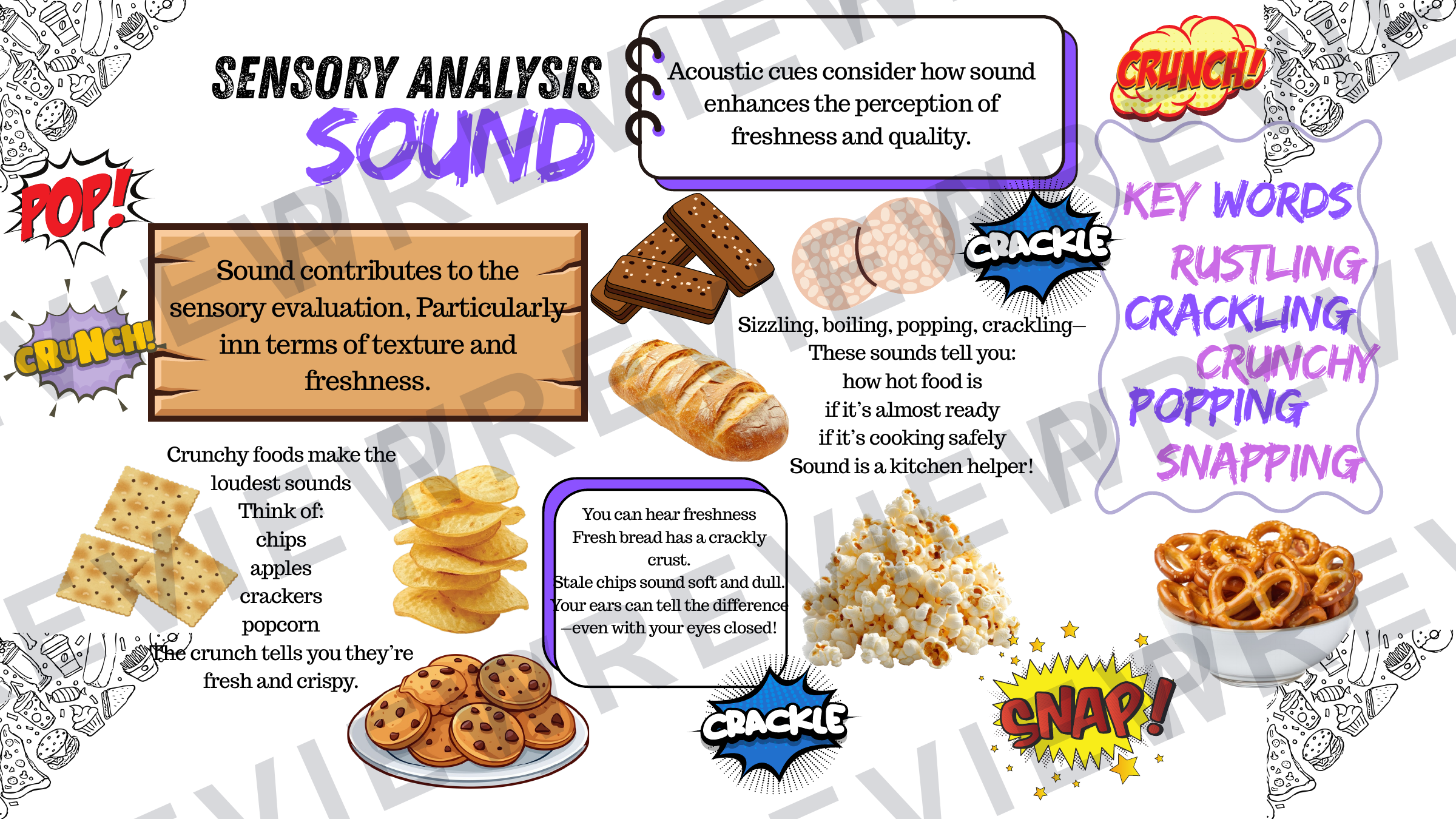 Sensory analysis sheets (posters) powerpoint  preview page 5