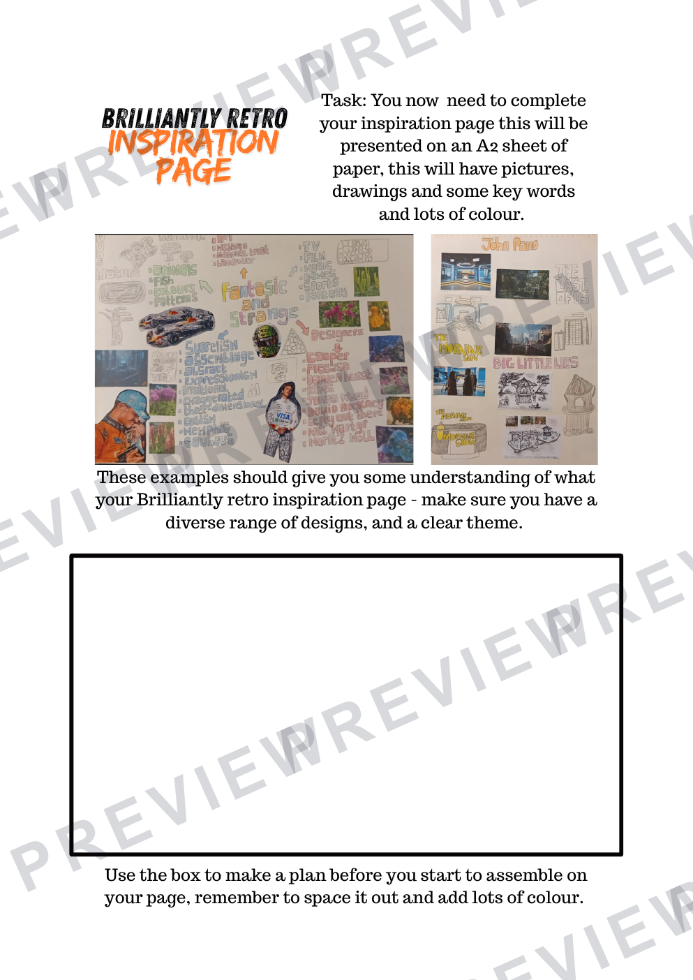 Brilliantly retro 3D GCSE mini project workbook  preview page 9