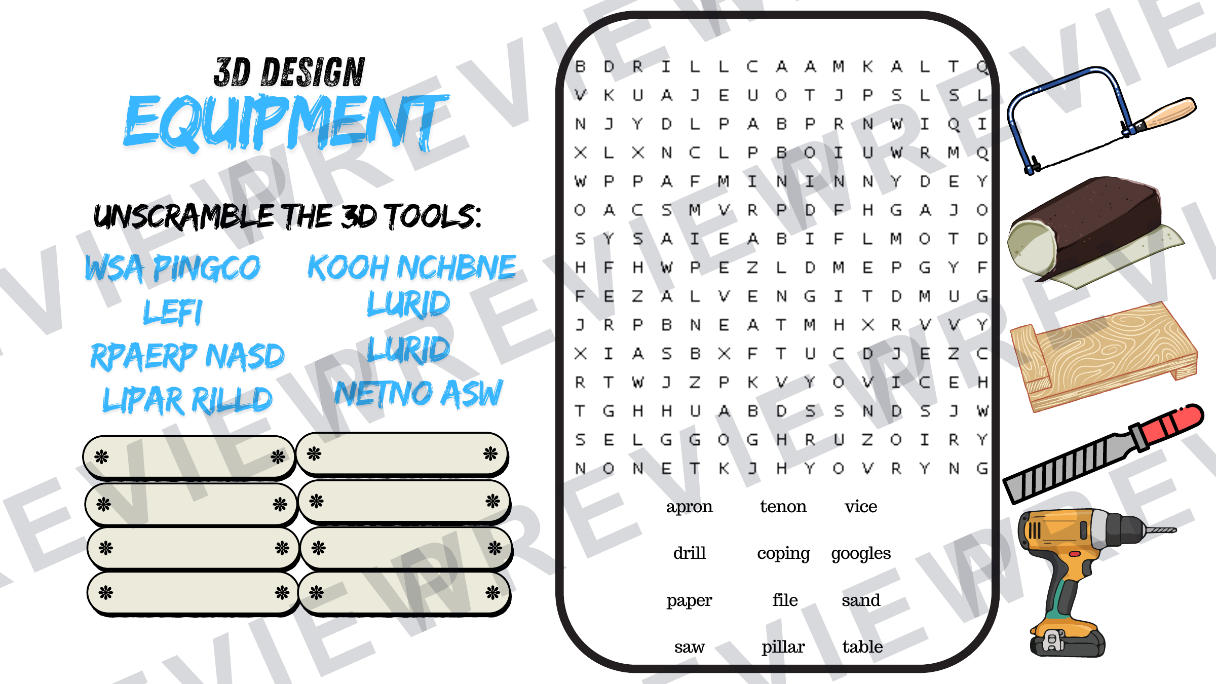 Equipment name game 3D edition  preview page 4
