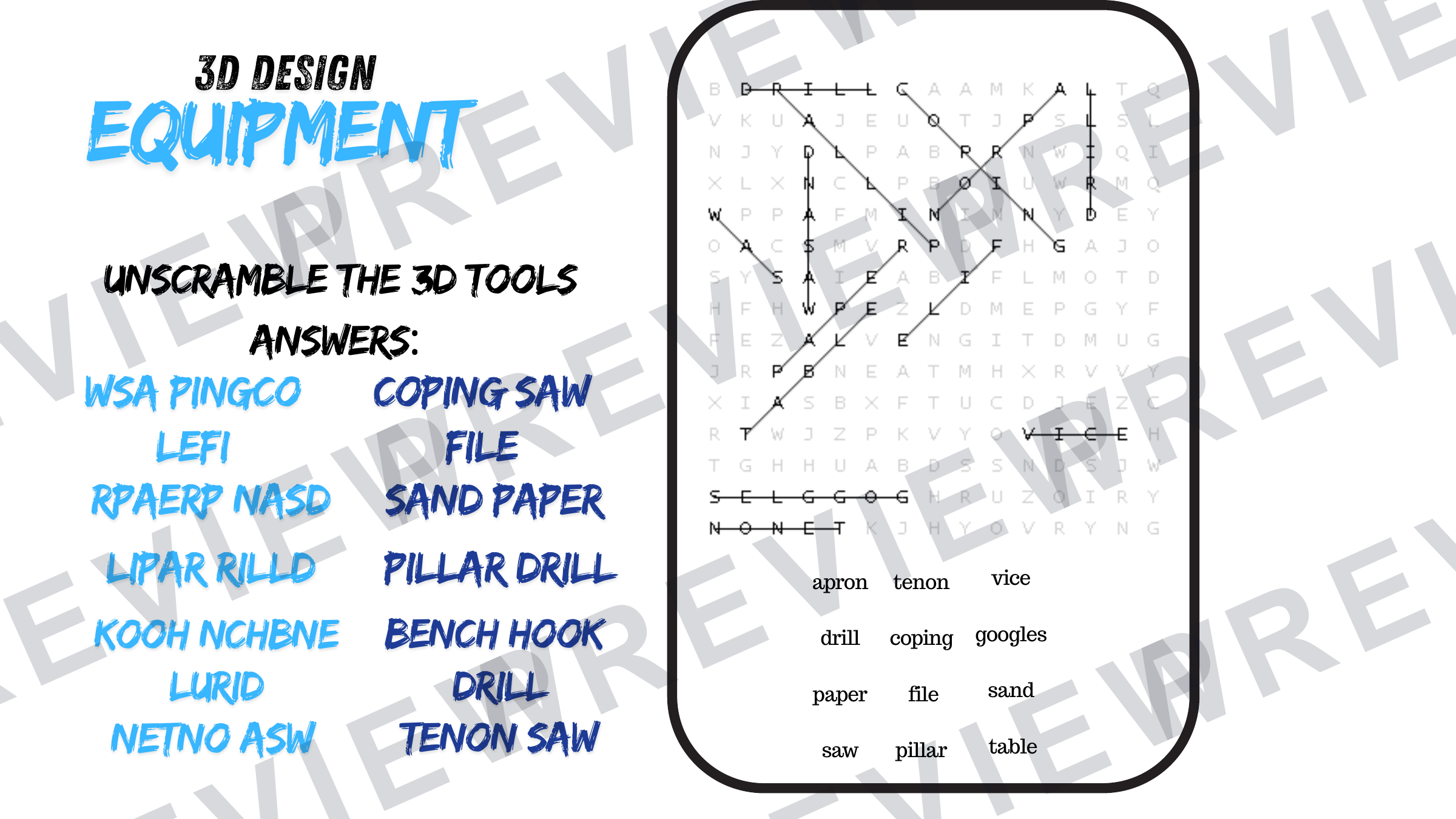 Equipment name game 3D edition  preview page 5