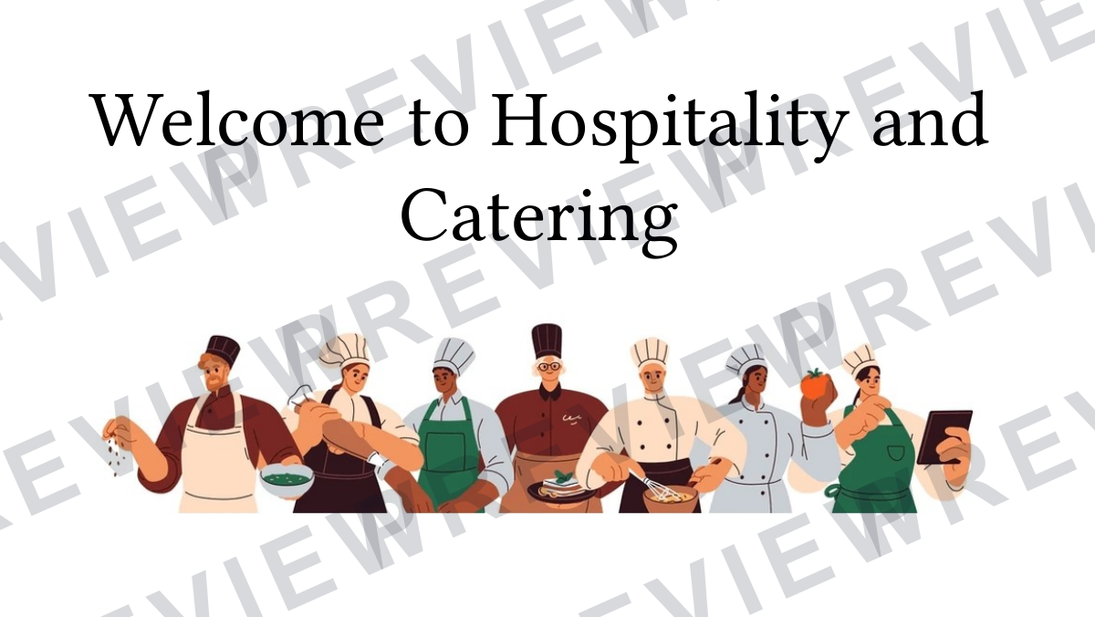 Hospitality catering lesson 1  preview page 1