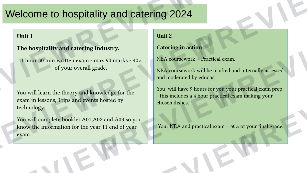 Hospitality catering lesson 1  preview page 2
