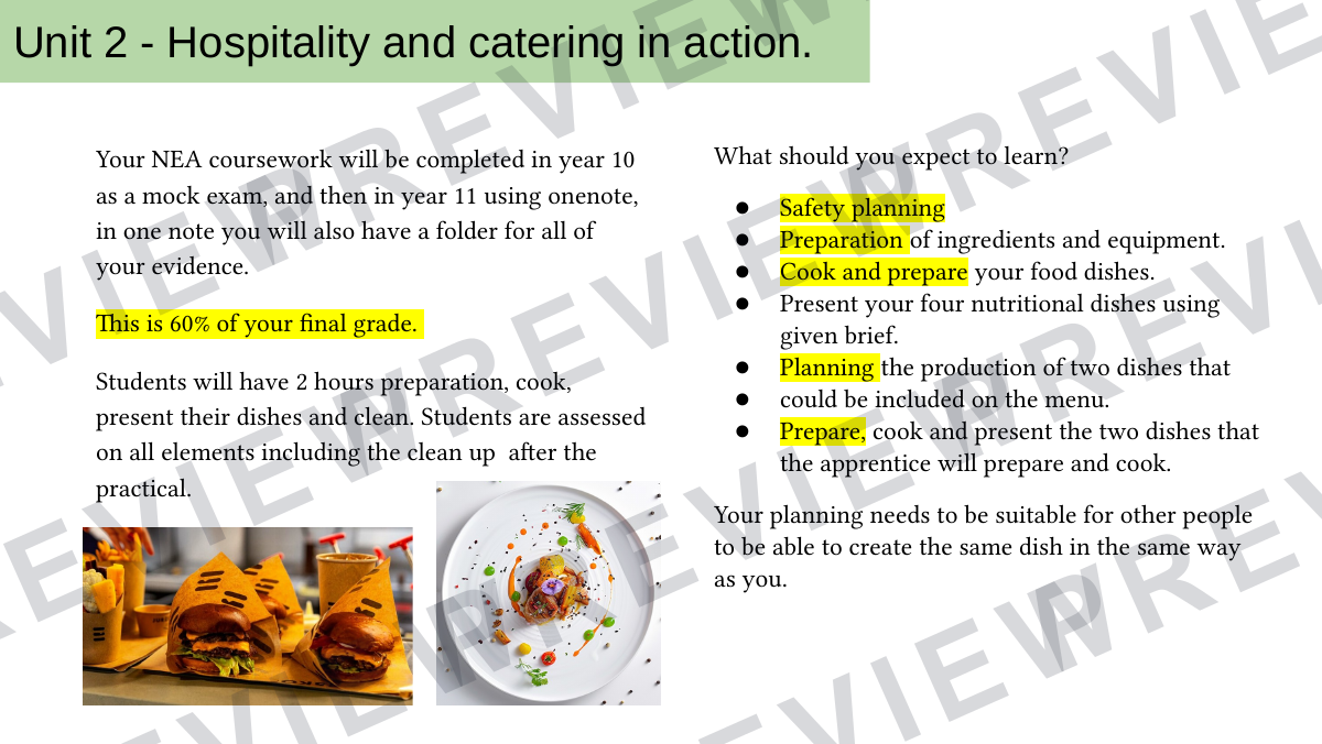 Hospitality catering lesson 1  preview page 3