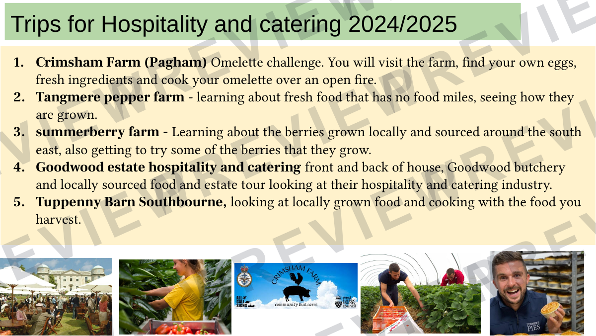 Hospitality catering lesson 1  preview page 5