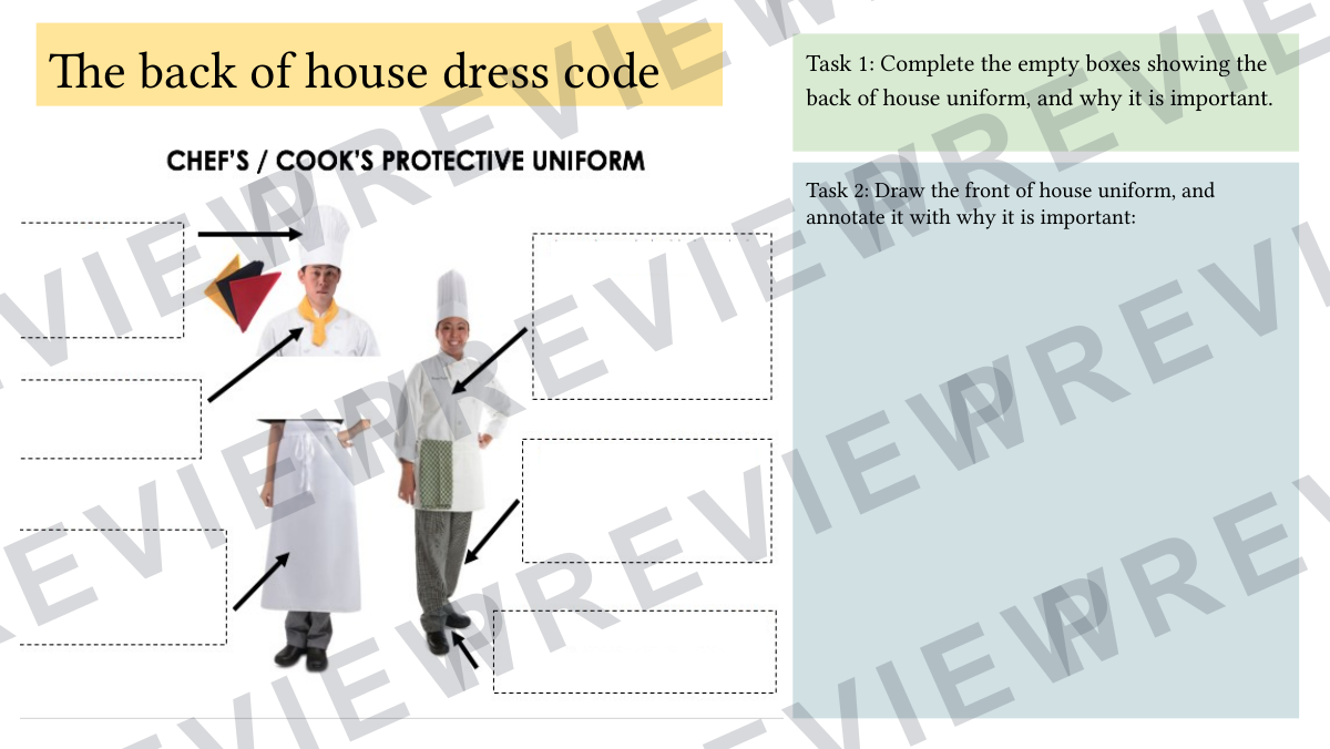 Hospitality catering lesson 1  preview page 8