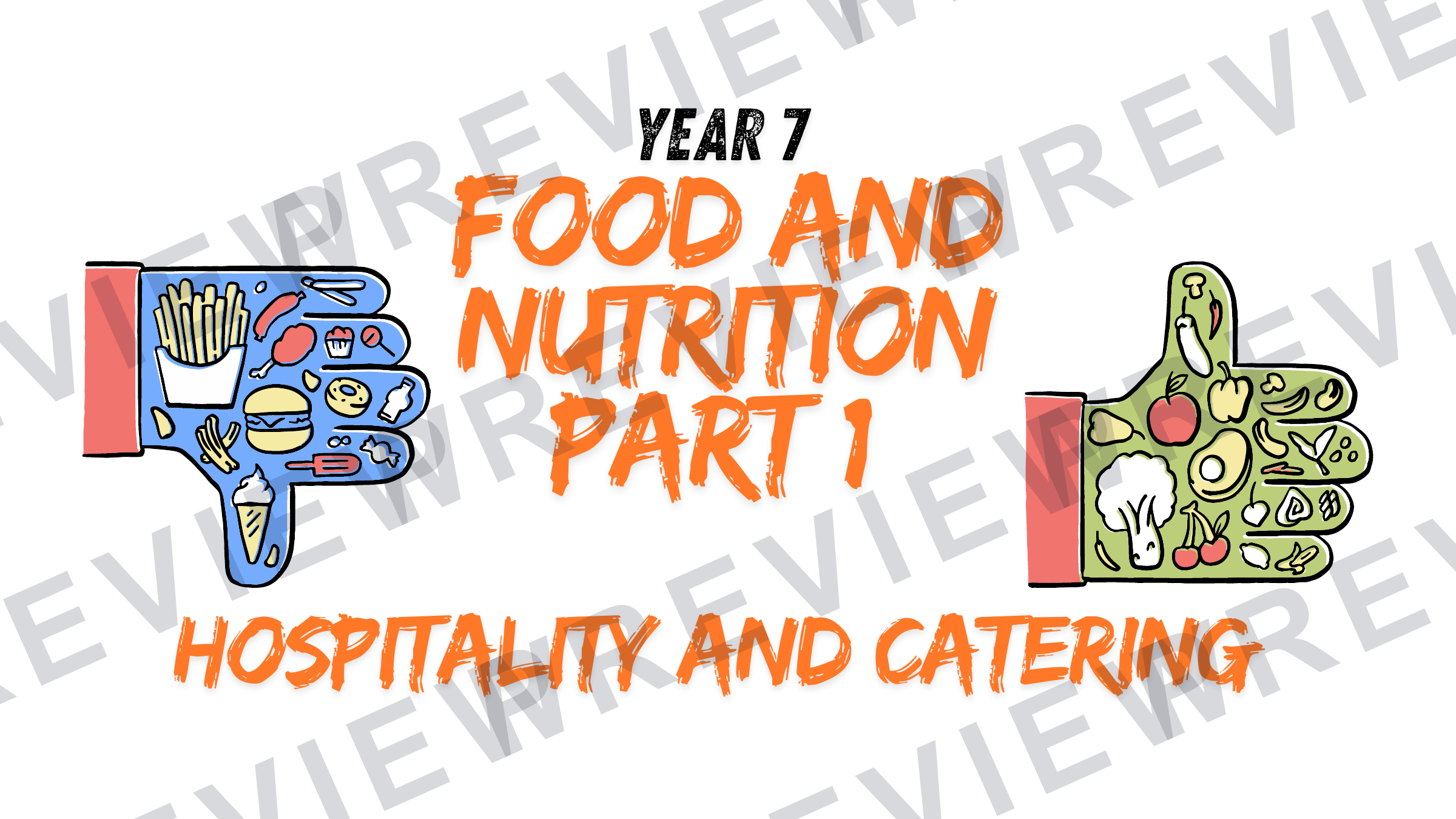 Year 7 healthy eating project part 1 powerpoint  preview page 1