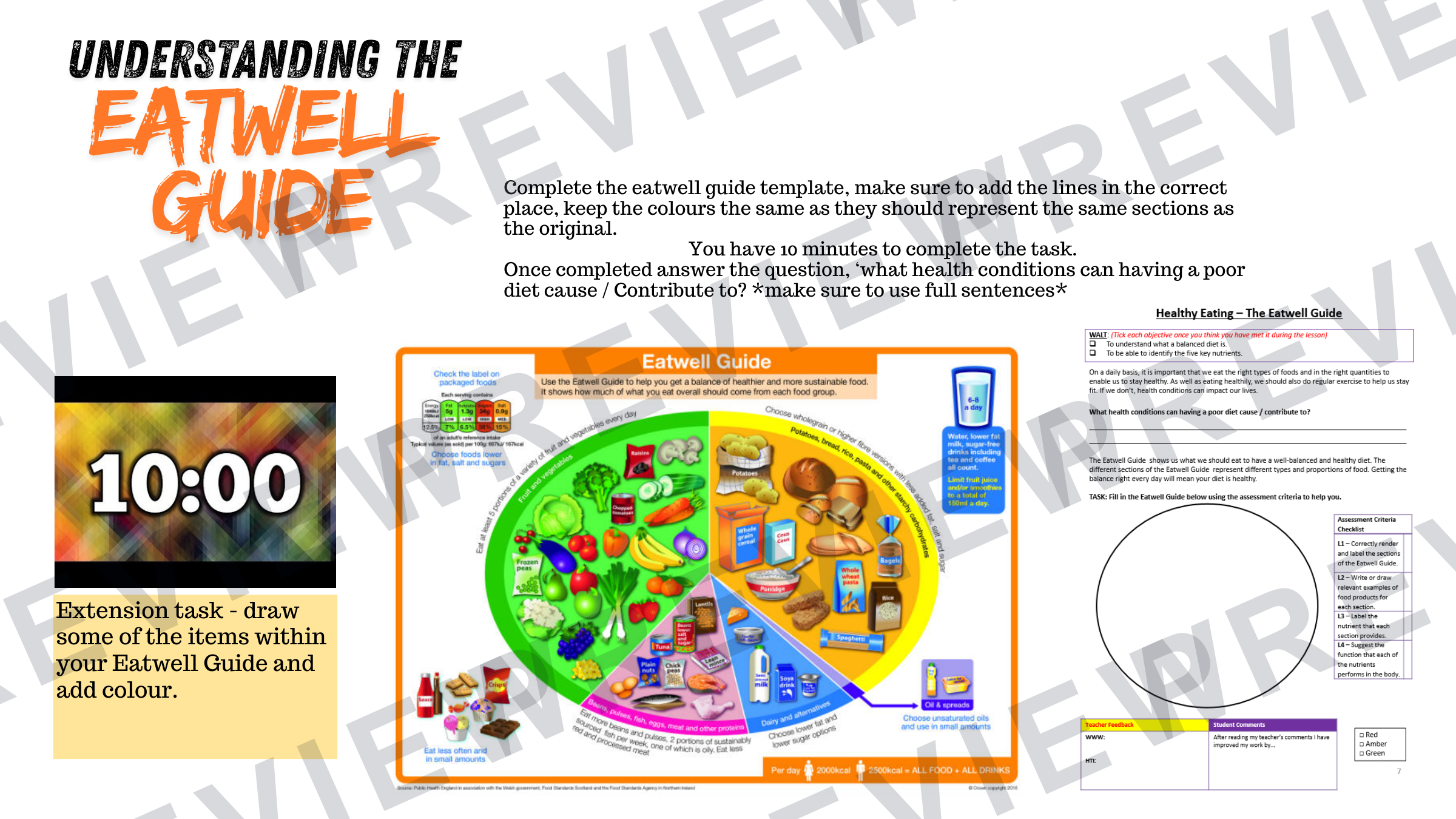 Year 7 healthy eating project part 1 powerpoint  preview page 18