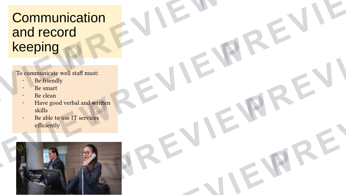 Hospitality and catering lesson 19-20 preview page 2