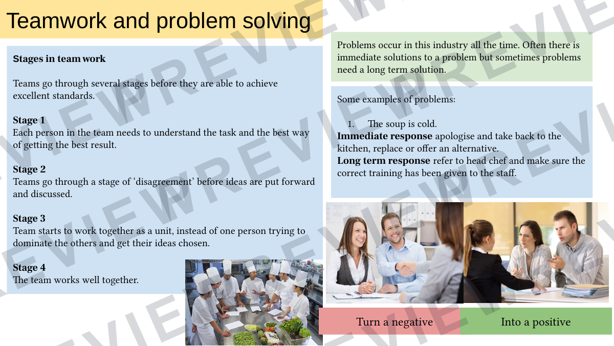 Hospitality and catering lesson 19-20 preview page 5