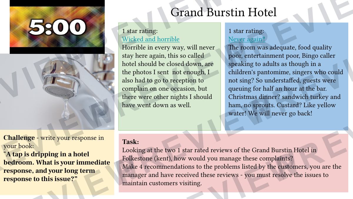 Hospitality and catering lesson 19-20 preview page 6