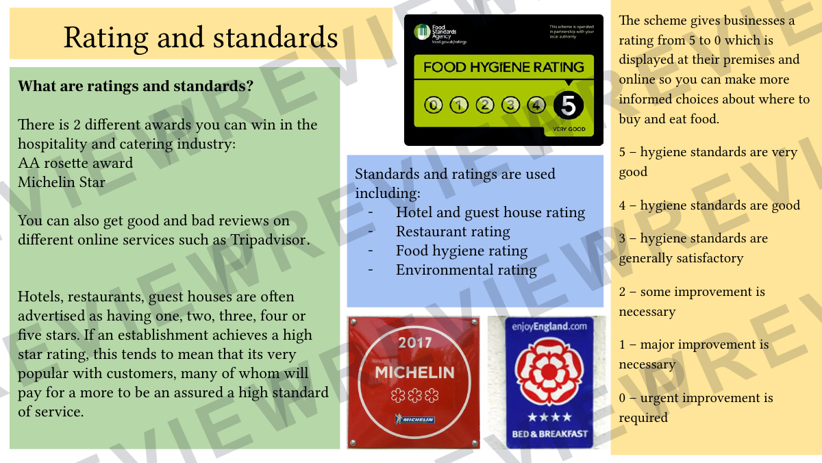 Hospitality and catering lesson 19-20 preview page 7