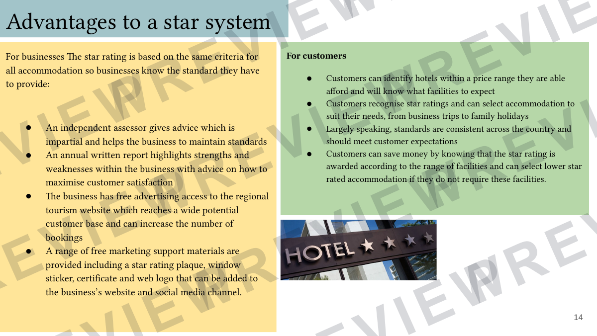 Hospitality and catering lesson 19-20 preview page 14