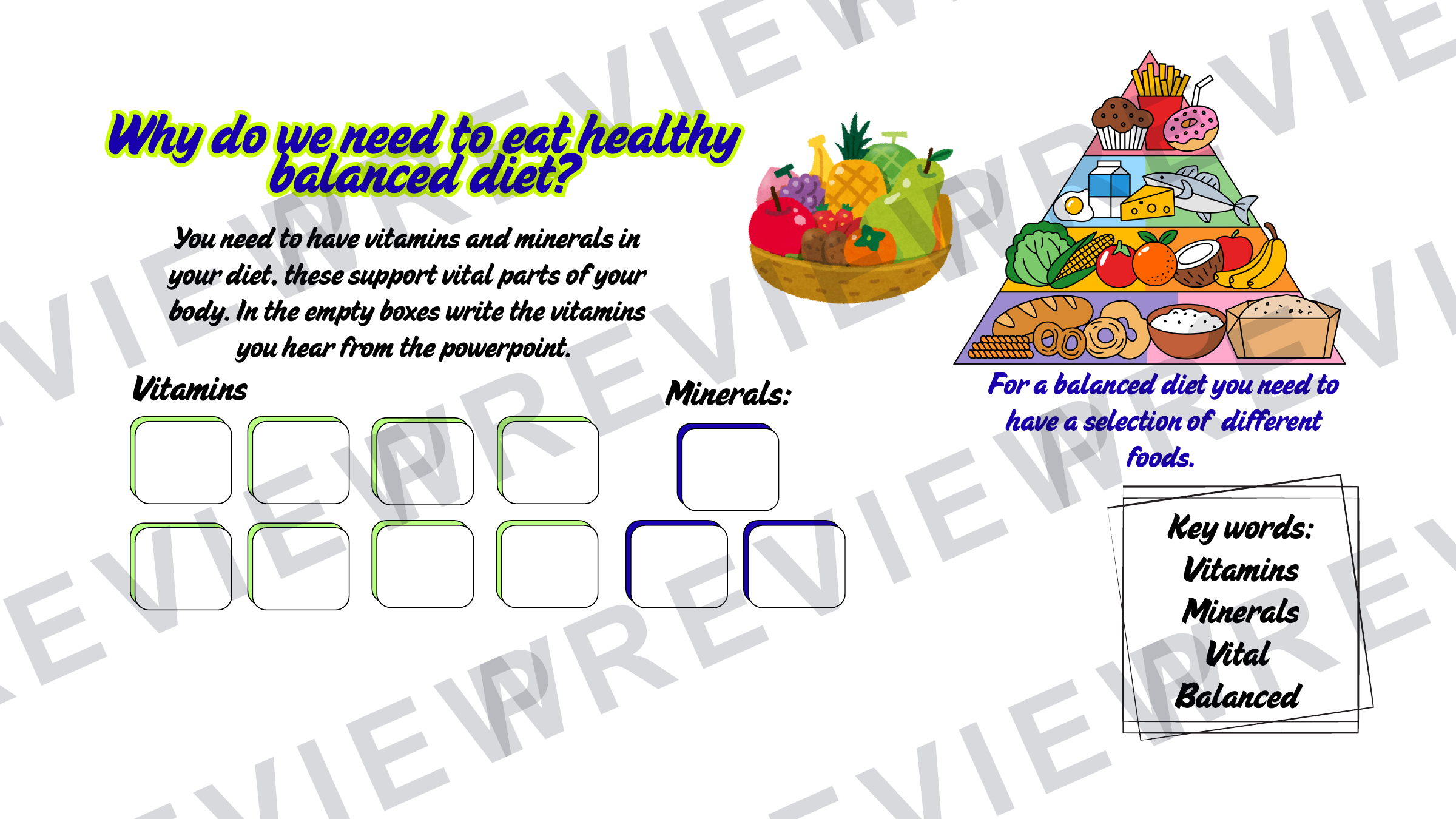 KS2 mini chef project booklet  preview page 2