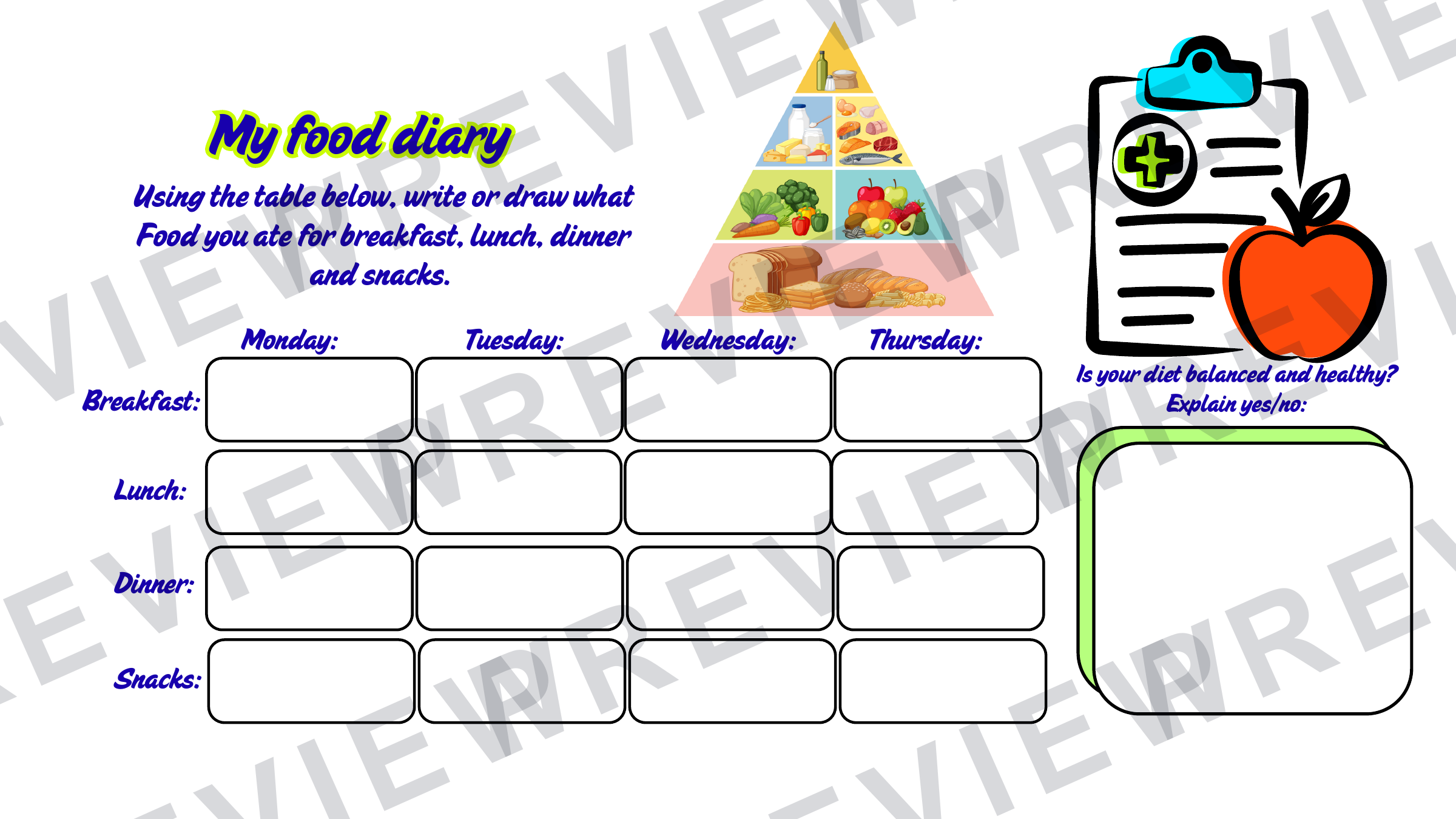 KS2 mini chef project booklet  preview page 3