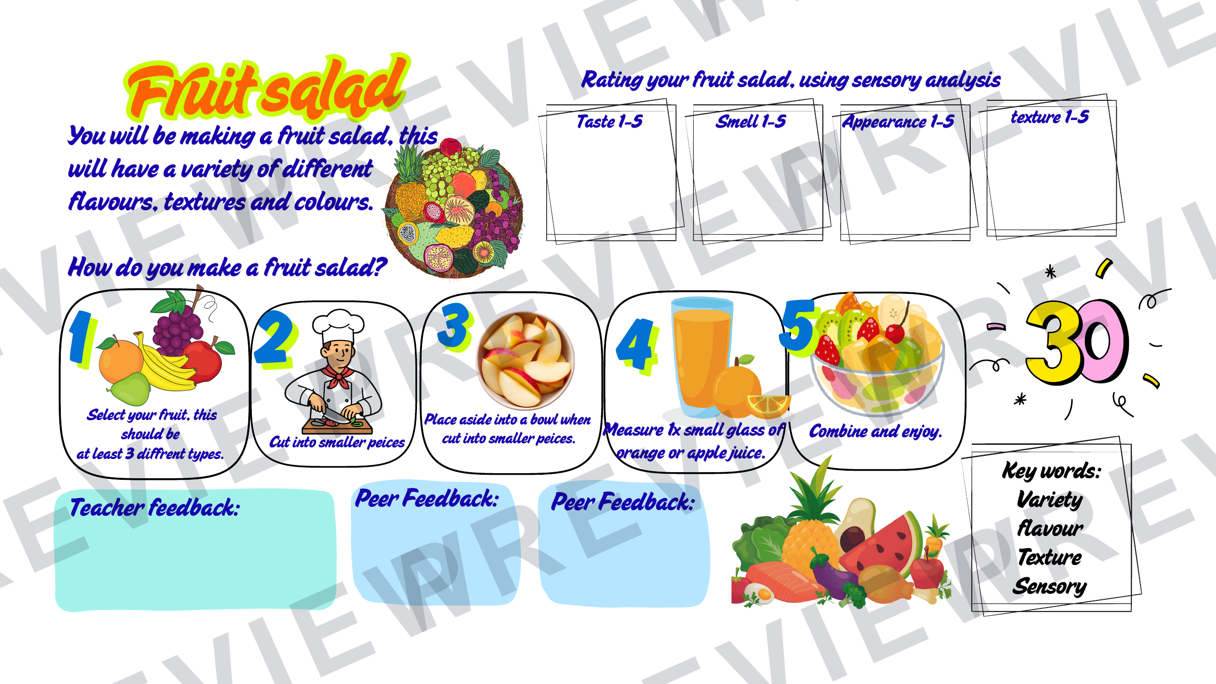 KS2 mini chef project booklet  preview page 7