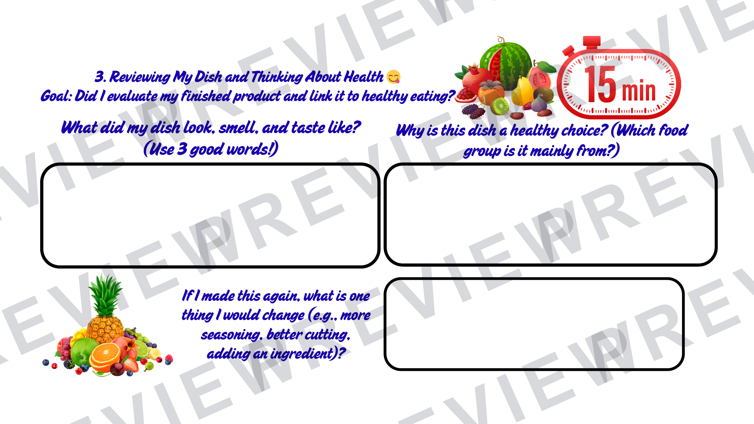 KS2 mini chef project booklet  preview page 10