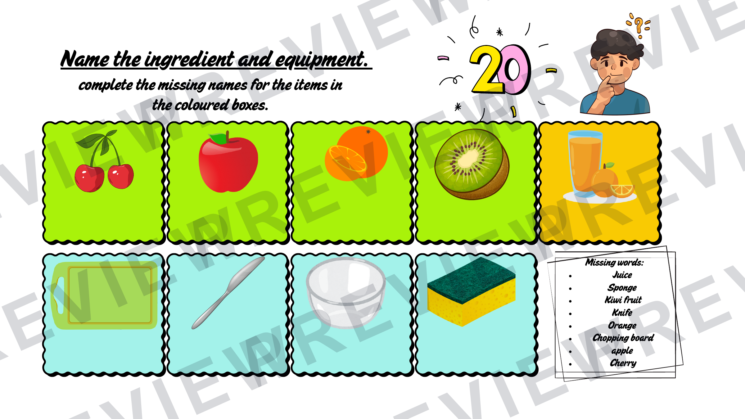KS2 mini chef project booklet  preview page 12