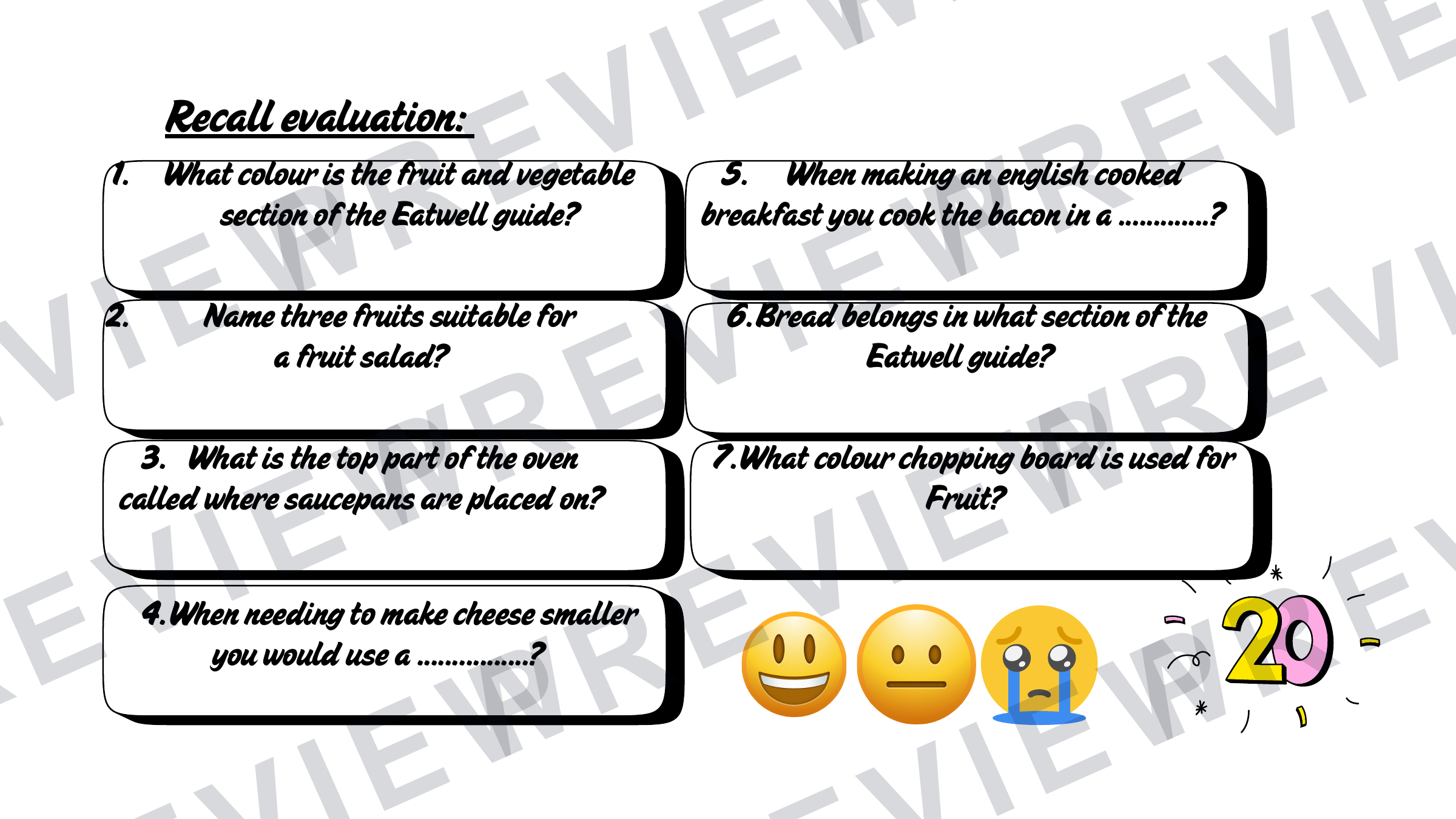 KS2 mini chef project booklet  preview page 15