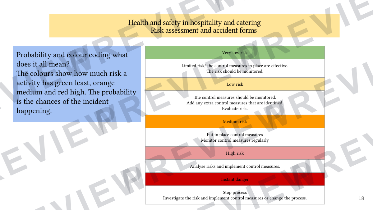 Hospitality and catering lesson 5 - 7  preview page 18