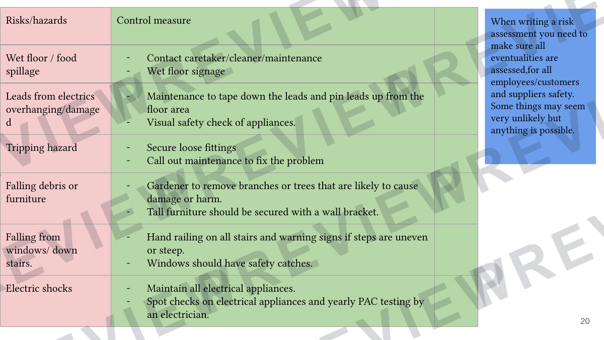 Hospitality and catering lesson 5 - 7  preview page 20