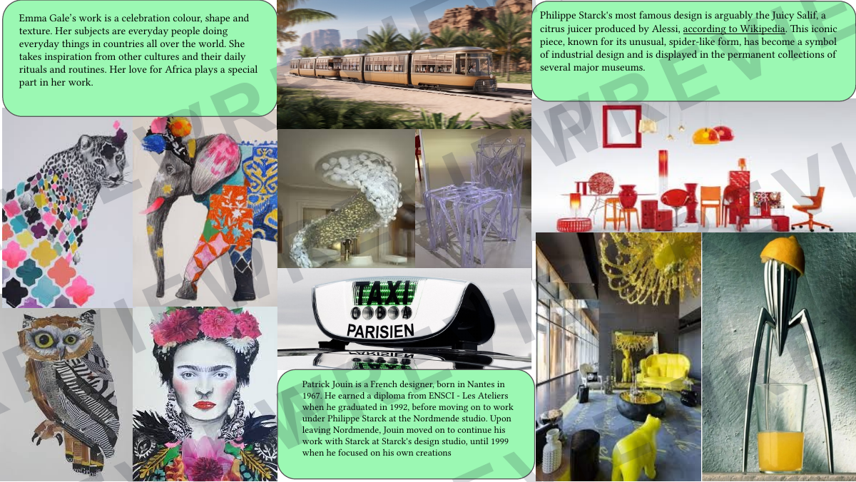 GCSE 3D art and design influence file condensed  preview page 13