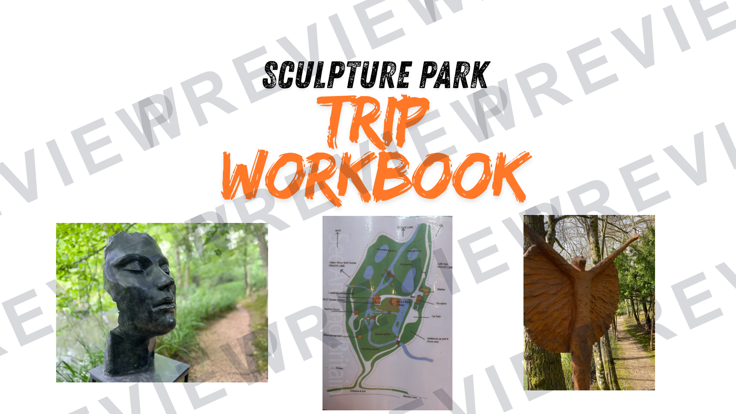 Hannah Peschur Sculpture Park trip booklet GCSE 3D design  preview page 1